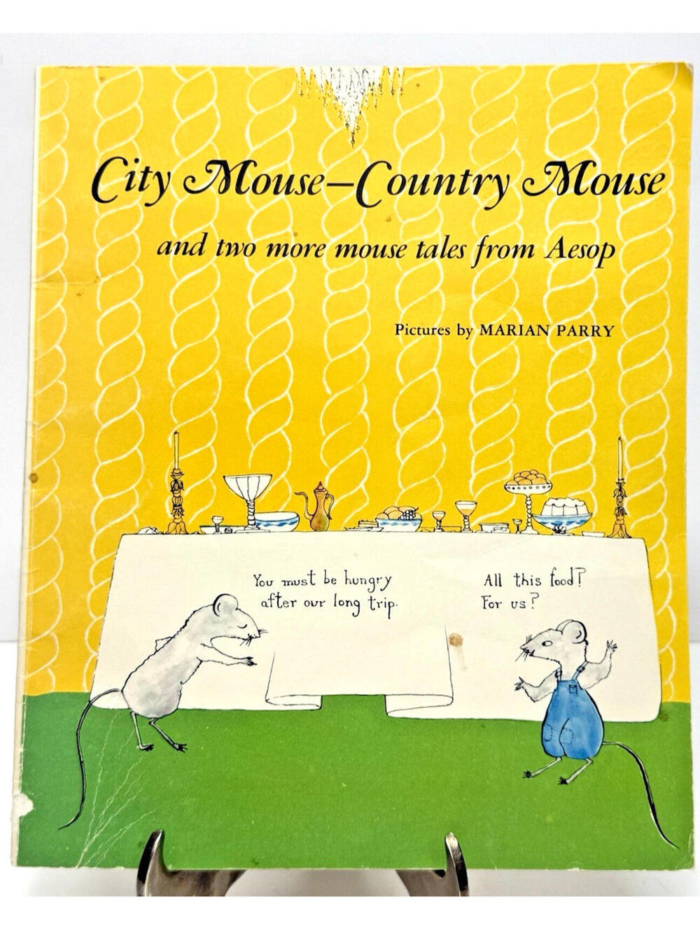 Vtg 1970 City Mouse Country Mouse Book Children's Aesop Scholastic Soft Cover